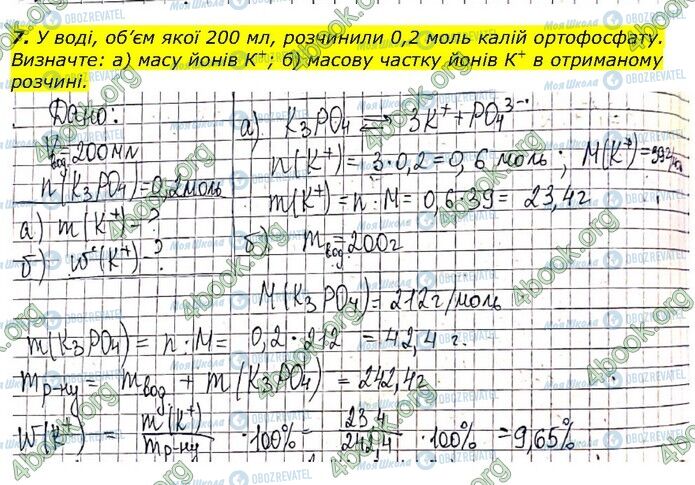 ГДЗ Хімія 9 клас сторінка Стр.66 (7)